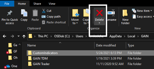 Appdata folder