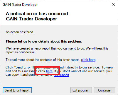 Critical Error